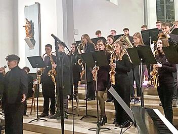 Zum Konzertfinale spielte die Big Band in der Ebermannstadter Stadtpfarrkirche.