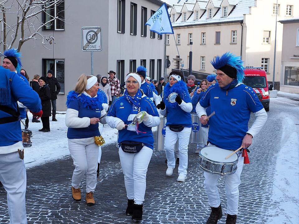 Eine der ersten Faschingsumzüge in der Region