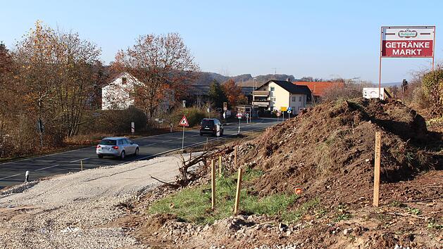 Der k&uuml;nftige Verlauf des Wegs ist bereits erkennbar.    Foto: Evi Seeger