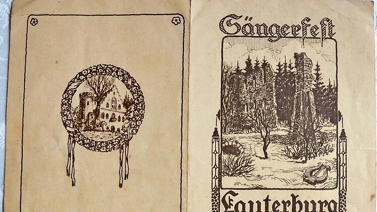 Die Einladung zum Sängerfest von 1924 war aufwendig gemacht.