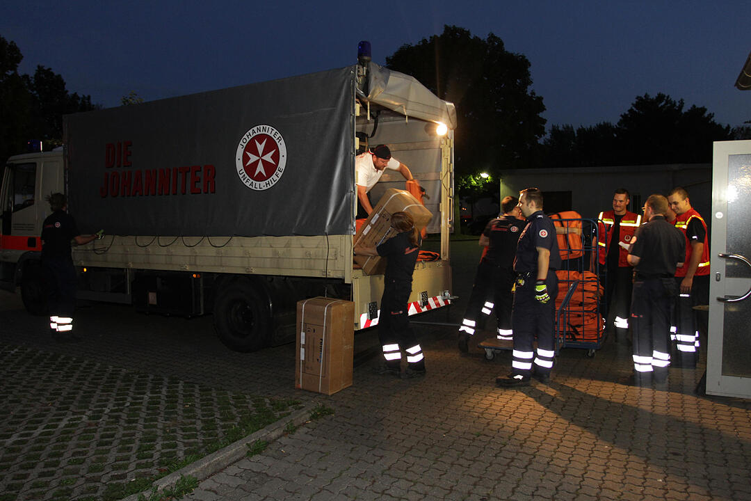 Ungeplante Einrichtung von Notunterkuenften fuer Asylbewerber