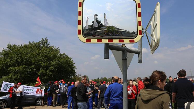 Auch bei Schaeffler in Hirschaid wurde gestreikt.  Foto: Barbara Herbst