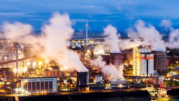 CO2-Aussto&szlig; in der Stahlindustrie