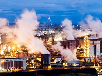 CO2-Ausstoß in der Stahlindustrie