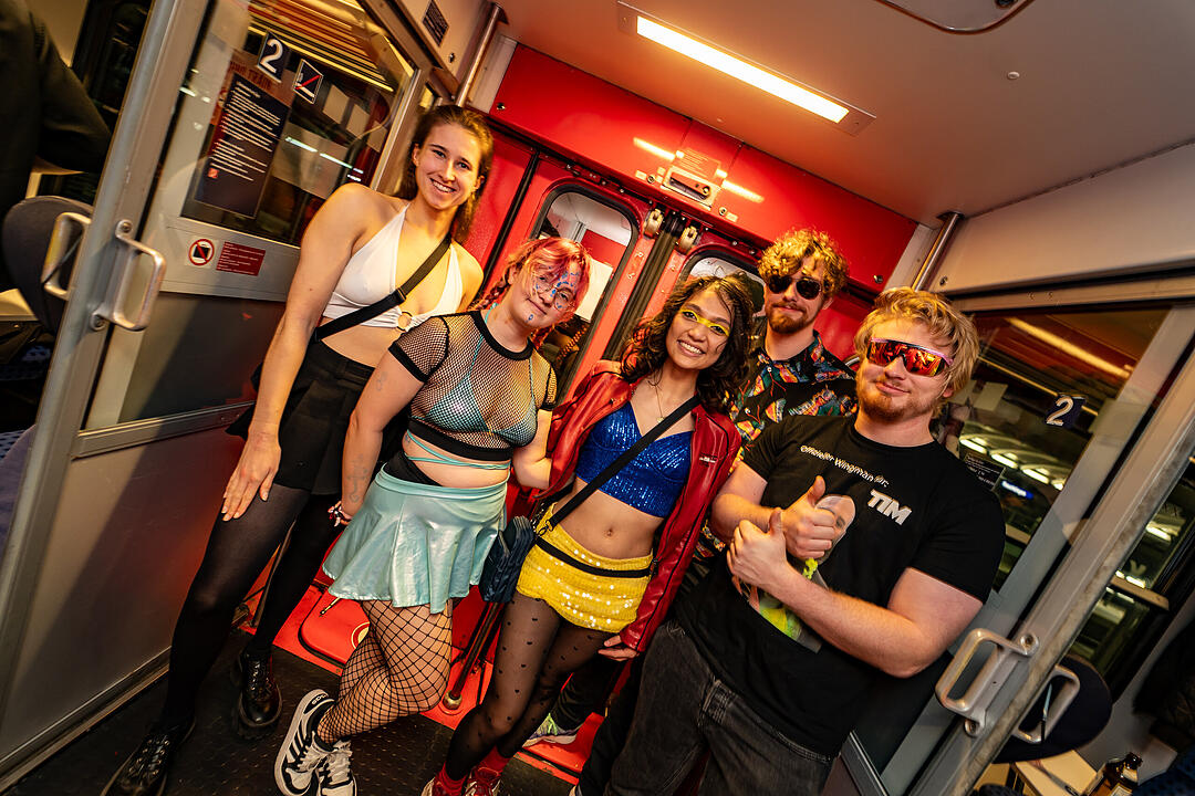 Die beste Party im Zug!