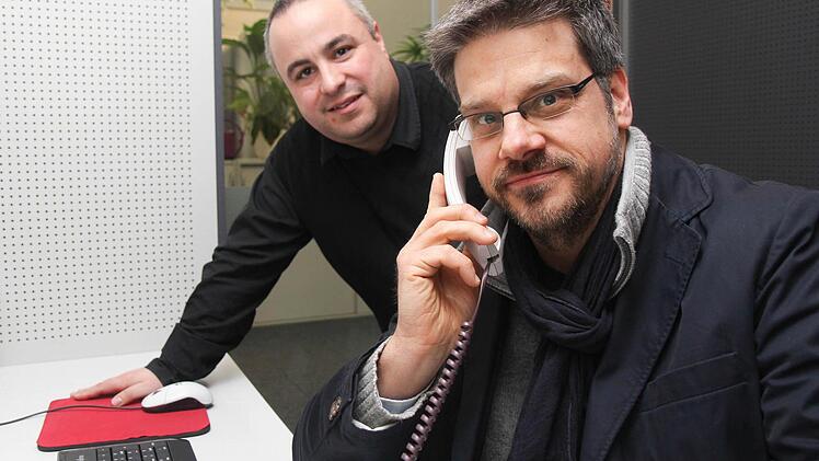 Dirk Schüssler (links) und Michael C. Fritsche gaben unseren Lesern in unserer Zentralredaktion Auskunft in Sachen "Immobilien-ABC". Foto: Michael Gründel