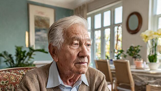 Rentner, ernst, Demenz, traurig, Rente