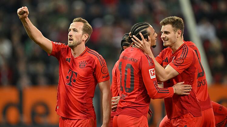 Jubeln Harry Kane (links) und seine Mitspieler vom FC Bayern bald bei RTL? Die Bertelsmann-Tochter kauft Sky Deutschland.