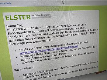 Ist diese Elster-Email Spam oder echt?
