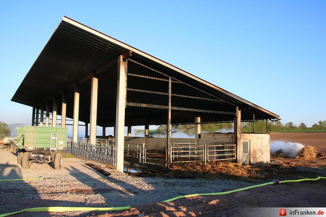 Hoher Schaden bei Stallbrand bei Nüdlingen