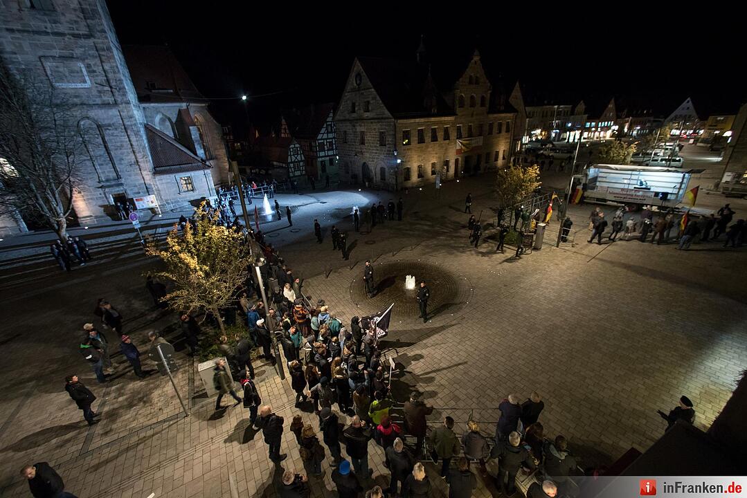 Geistlicher Abend mit Zentralrat der Muslime - Demonstration