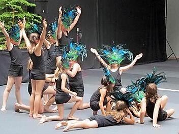 Die "Crazy Girls" bei ihrem Auftritt  Foto: Karl-Heinz Hofmann