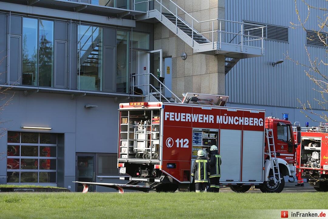 Feuerwehreinsatz bei Firma in Helmbrechts