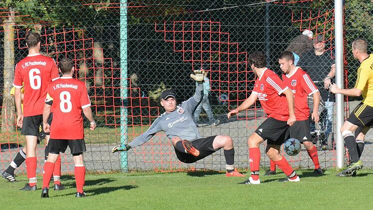 Szene vom Spiel Fuchsstadt II gegen Thulba II.  Foto: ssp