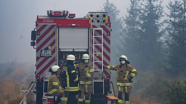 Waldbrand im Hohen Venn