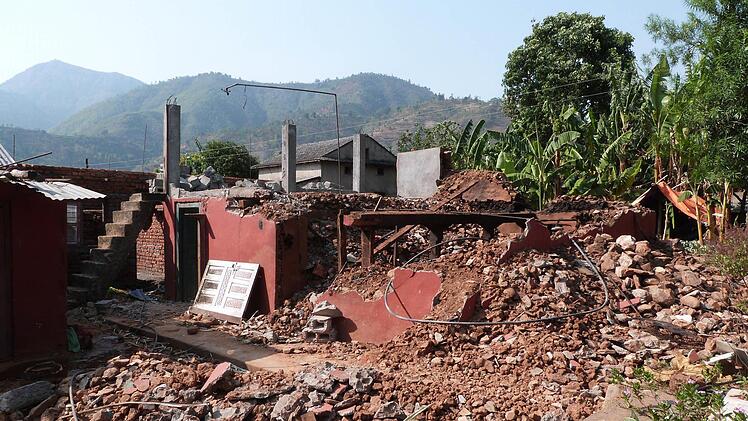 Nepal nach den Erdbeben  Foto: Nepalhilfe Kulmbach