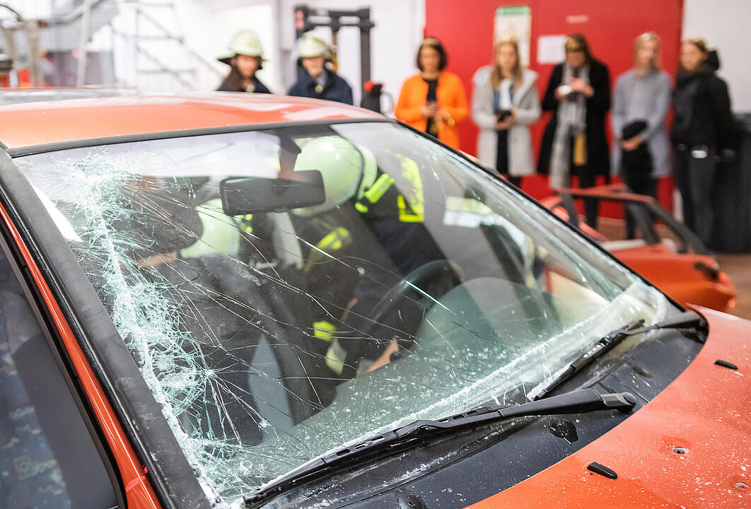 Prinzessinnen bei Feuerwehr
