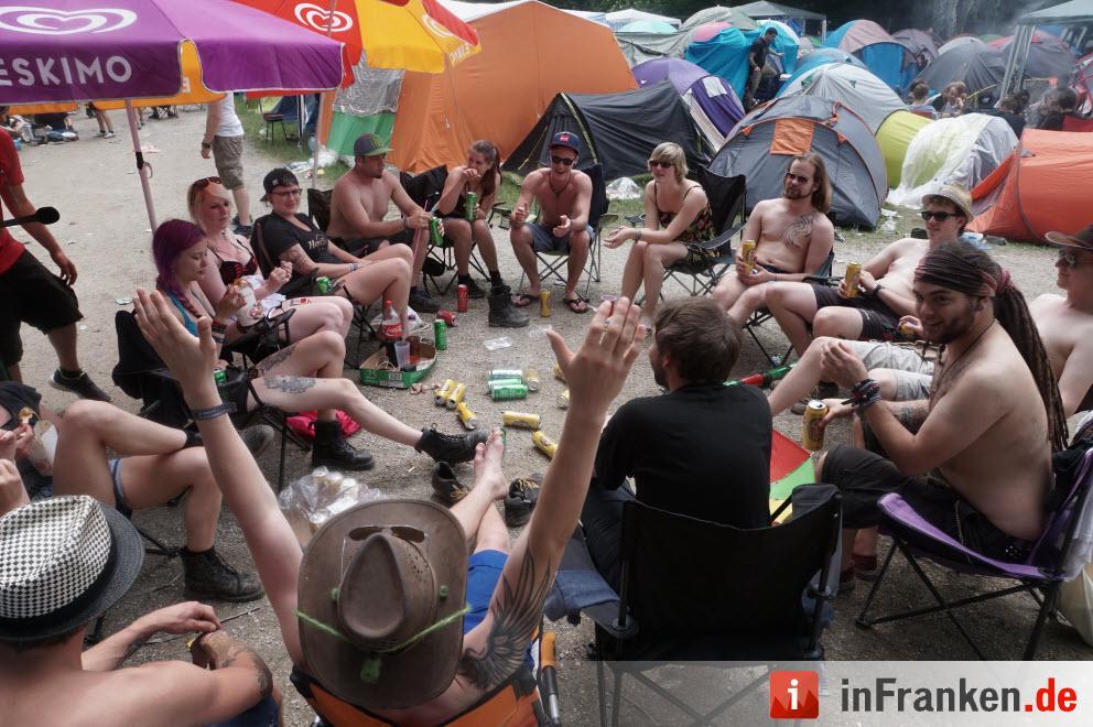 Rock im Park 2016 - Zeltplatz am Samstag