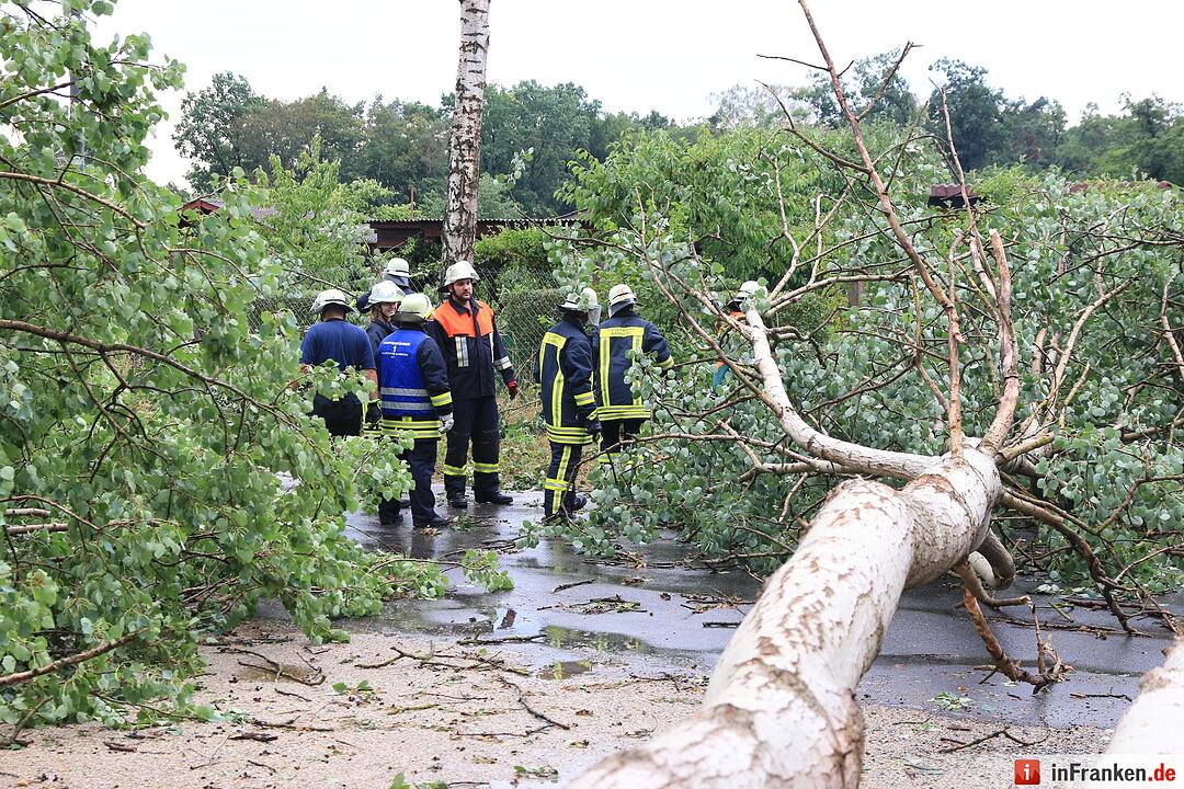 Massive Schäden nach Sturm in Bamberg