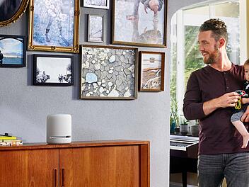 Amazon Echo Studio: Highend-Produkt der Serie, welches durch den starken Sound überzeugt.