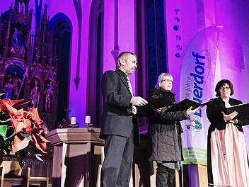 Ralf Werner, Karin Wöltche und Christine Huppmann wirkten als Terzett beim Abschlusskonzert mit. Foto: Dr. Jürgen Hofmann