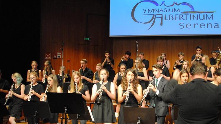 Die großen Ensembles des Gymnasiums Albertinum boten zur Sommer-Serenade 2017 ein kurzweiliges Programm.  Fotos: Carolin Herrmann