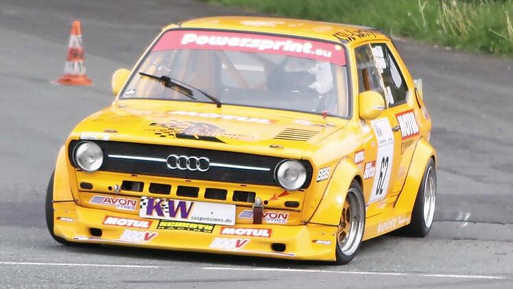 Lokalmatador Michael Wunder in seinem Audi 50  Foto: MSC Nordhalben