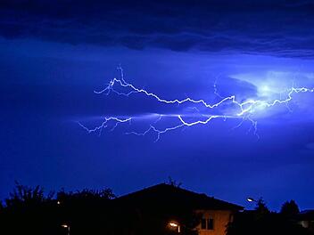 Gewitter &uuml;ber Oberbayern