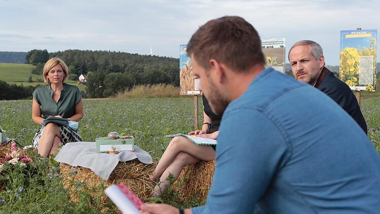 Landwirtschafts- und Ernährungsministerin Julia Klöckner besuchte am Donnerstag den Landkreis Kulmbach. Foto: Matthias Hoch