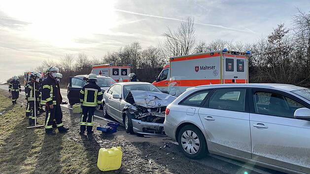 Schwerer Unfall auf der Bundesstra&szlig;e 22
