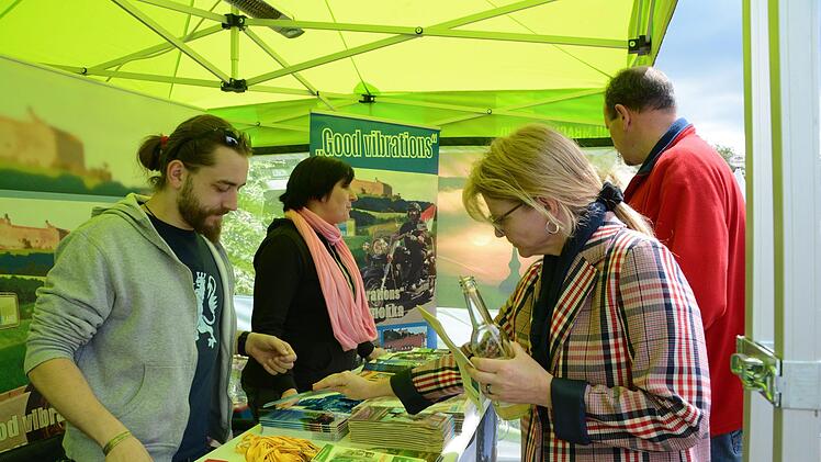 Werbeaktion für Urlaub im  Landkreis Kulmbach - nicht nur für Biker.Dagmar Besand