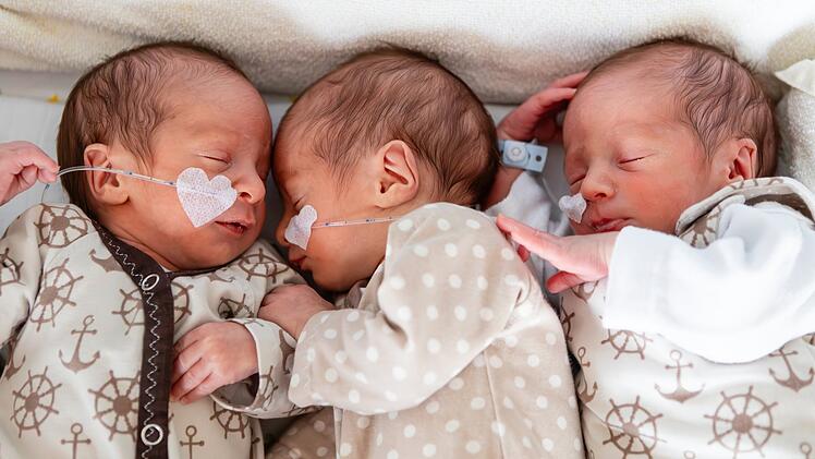 Eineiige Drillinge in Bamberg geboren - kommt nur extrem selten vor
