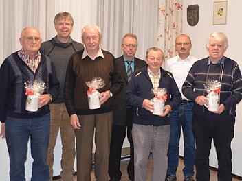 Konrad Sponsel, Roland Sebald, Walter Seliger, Helmut Taut, Georg Benning, Heinz Benning und Hermann Sebald (v. l.)Foto: Paul Pöhlmann