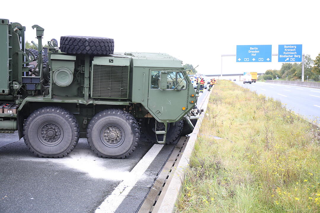 Unfall auf der A9 in Oberfranken