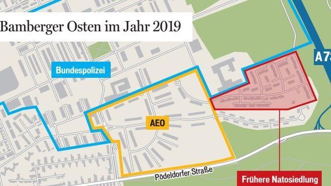 Lageplan 2019 für Bamberg-Ost (