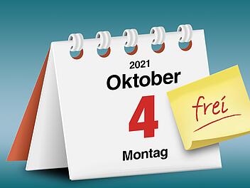 Am Montag noch mal frei haben, um den Feiertag vom Sonntag  nachzuholen? Schön wär's. Illustrationen: stock.adobe.com / Grafik: Dagmar Klumb