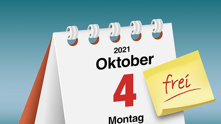 Am Montag noch mal frei haben, um den Feiertag vom Sonntag  nachzuholen? Schön wär's. Illustrationen: stock.adobe.com / Grafik: Dagmar Klumb
