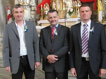 Die drei neuen Feldgeschworenen aus Wittershausen wurden jetzt auch vom Gemeinderat bestätigt: Andreas Röder, Helmut Bahn und Christian Sell (von links). Foto: Günther Straub