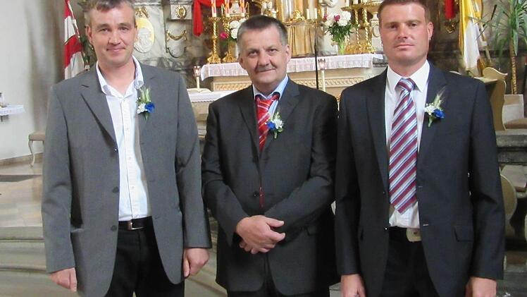 Die drei neuen Feldgeschworenen aus Wittershausen wurden jetzt auch vom Gemeinderat bestätigt: Andreas Röder, Helmut Bahn und Christian Sell (von links). Foto: Günther Straub