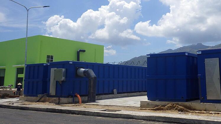 Die Firma Bioteg produziert Biofilter. Eine große Anlage wurde vor kurzem auf einer Kläranlage in Vietnam eingebaut. Foto: Bioteg