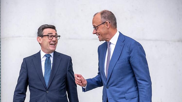 Kanzler Merz empf&auml;ngt Gro&szlig;britanniens Premier Burnham