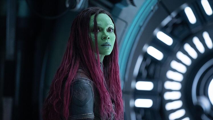 Gamora (Zo&euml; Saldana) unterst&uuml;tzt die Guardians bei ihrer Mission.