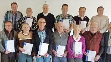 Anlässlich der Hauptversammlung des VdK Gemünda fand eine Mitgliederehrung statt. Foto: Lothar Weidner
