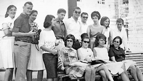 Abschluss-Abiturfahrt nach Wien 1964 Foto: Friedhelm Vahsen