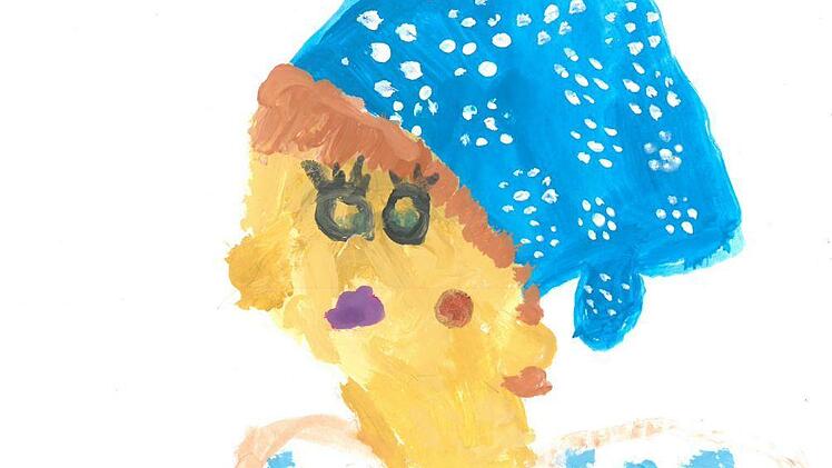 Museumsk&ouml;chin Hermine Fick zeigt, wie man Lebensmittel am besten haltbar machen kann.  Foto: Linda Wolters, gemalt von Marie