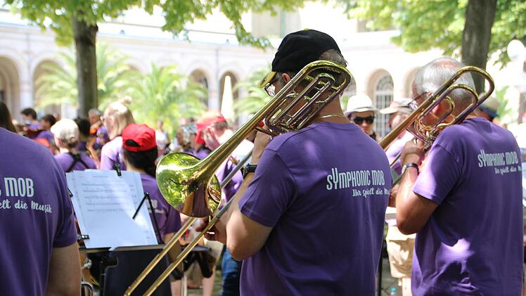 Impression vom Flashmob. Foto: Johannes Schlereth