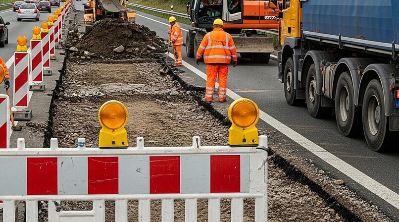 Autobahn, Sperrung, Bauarbeiten, Baustelle, Sanierung, Ausbau, Erweiterung