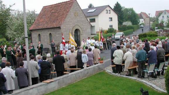 Am 5. Mai erinnert um 9 Uhr die gelobte Prozession zur Sebastianikapelle an die Gefahren, die Oerlenbach im Zweiten Weltkrieg drohten. Foto: Stefan Geiger
