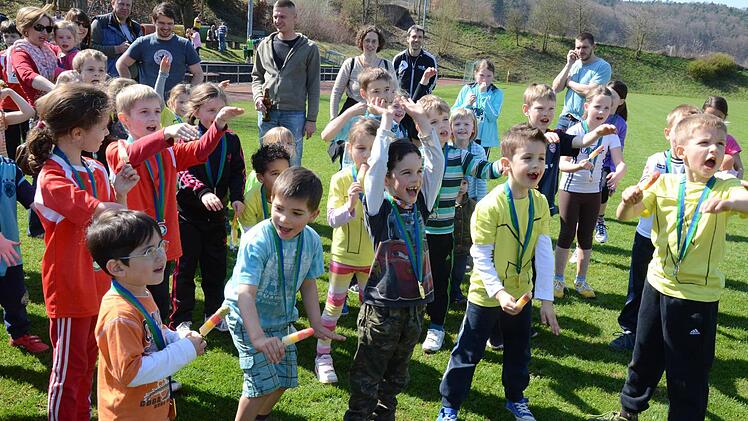 Tolle Stimmung beim Bambini-Lauf.