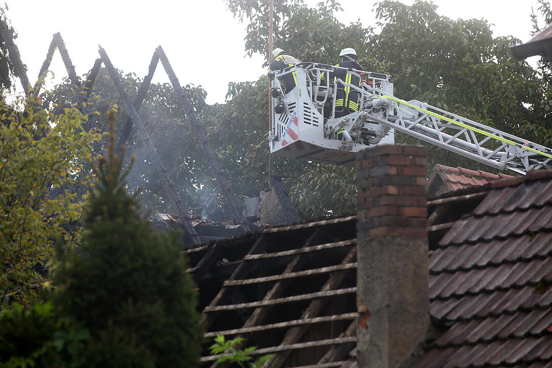 Brand im Kreis Schweinfurt vernichtet Scheune
